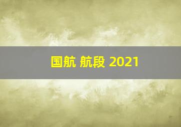 国航 航段 2021